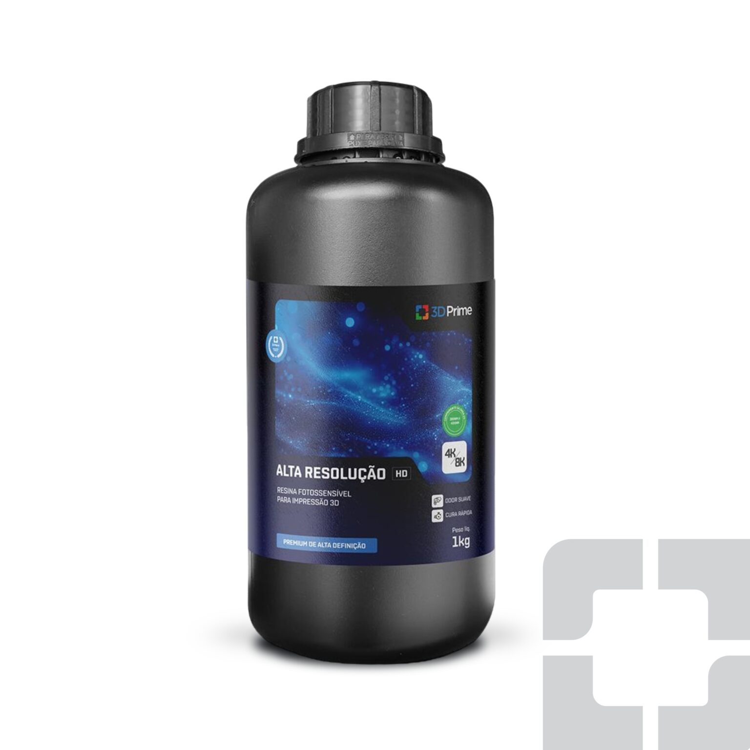 Resina Premium Alta Resolução 8K Cinza Claro - Imagem 1